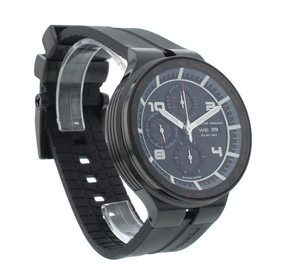 Reloj Hombre Porsche Design Flat Six Cronógrafo 44mm Automático P.636043441254 Foto 2 de 4
