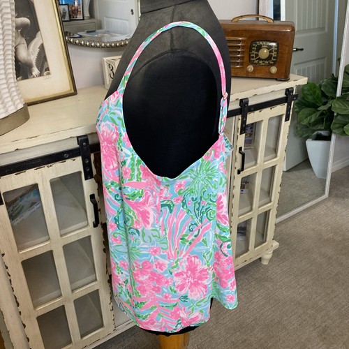 Camicia blusa canotta Lilly Pulitzer Nadia Cami in Leaf It Wild taglia XL - Foto 3 di 6