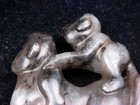 Old Nephrite Jade Stone Carved Sculpture Baby Monkey Riding Mama #11292304 — photo 2
