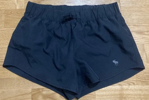Girl's Abercrombie Black Athletic Shorts Size 11-12 EUC