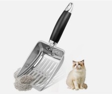 Stainless Steel Cat Litter Scoop,Metal Cat Litter Scoop,Kitty Metal Scooper- -