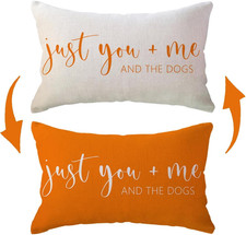 You Me  Dogs Throw Pillow Covers Farmhouse Reversible Cushion Covers Pet Decora