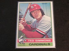 1976 Topps #290 TED SIMMONS card! CARDINALS! HOF!