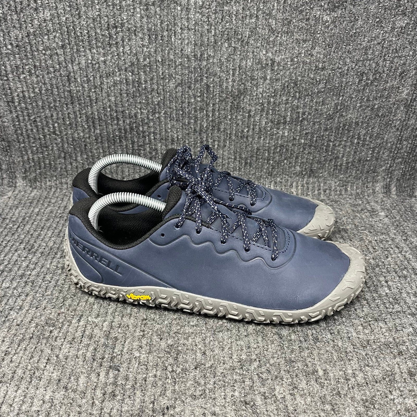 Merrell Vapor Glove 6 LTR scarpe da corsa trail a piedi nudi pelle blu uomo taglia 8 5