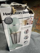 Hamilton Beach DrinkMaster Milkshake Maker Stainless Steel Cup Mint 2-Speed 28oz