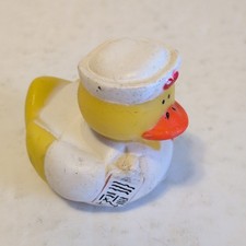 Nurse Hospital Theme Rubber Duck Yellow White Toy Figure Jeep Ducking Figurine