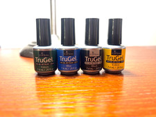 4 EzFlow Trugel Gel Polish yellow blue green COLOR - 17.4ml /.25 oz Each