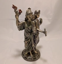 8 1/4" Hecate Greek Mythology Goddess of Magic & Witchcraft Statue Bronze Finish