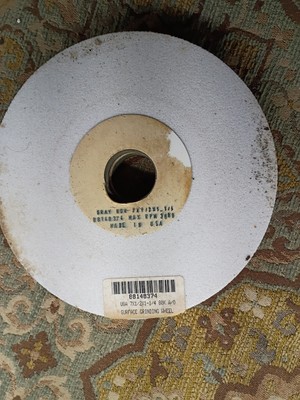 7 x 1/2 x 1 1/4 surface grinding wheel gray 80k max rpm 3600 made in U.S.A.