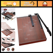 Heavy Duty 18" Paper Cutter - Professional Guillotine, 12-Sheet Capacity, Safe