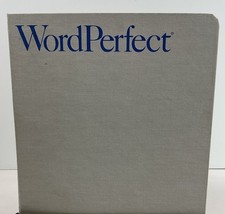 VTG 1988 Word Perfect Manual Binder For IBM Computers PC With Hard Case Binder