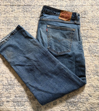 Levi's 559 Relaxed Straight Fit Men's 36X30 Denim Blue Jeans Medium Wash