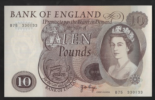 B326 PAGE 1971 TEN POUND £10 BANKNOTE - UNC - AUNC - SELECT YOUR NOTE - Afbeelding 7 van 26