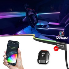 Xkmax Rgb Fiber Optic Led Interior Ambient Light Kit 4pc 43 Strips Xkmax Rgb Fiber Optic Led Interior Ambient Light Kit 4pc 43 Strips