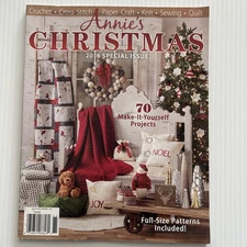 Annies Attic Annie's Christmas Crafts Pattern Magazine Quilt Crochet Felt Knit