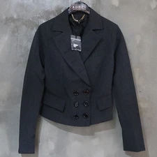 CELYN B dark grey color women's double short jacket - size 40