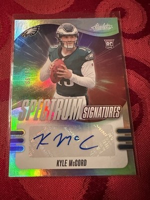 Kyle McCord 2025 Panini Absolute #SPS-KMD Spectrum Auto Autograph Rookie RC /99