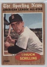 1962 Topps All-Star Chuck Schilling #467 19lw