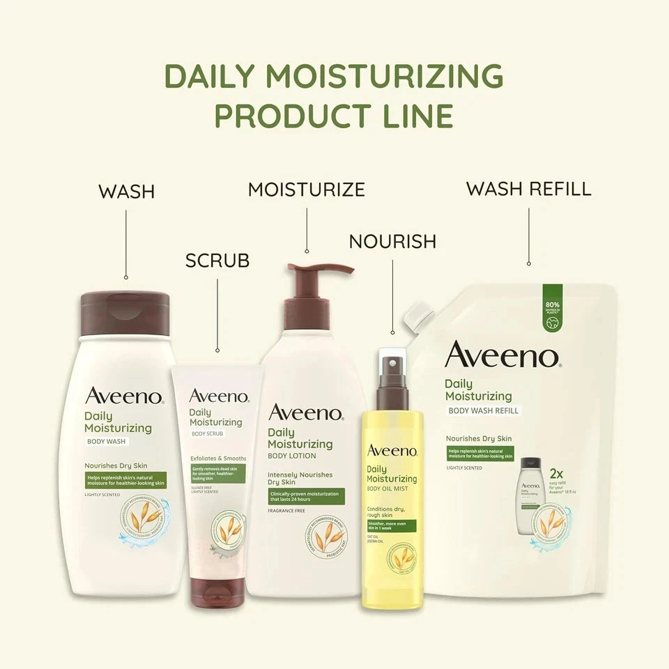 Aveeno Daily Moisturizing Dry Body Oil Mist Oat & Jojoba Oil for Dry Skin 6.7 Oz - Image 4 of 4