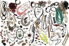 110pc VTG  Rhinestone Fashion Costume Jewelry Lot Rings Brooches Necklaces ++