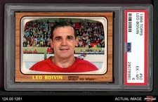 1966 Topps #50 Leo Boivin Red Wings HOF PSA 6 - EX/MT