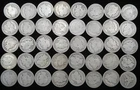 $10 FACE ROLL OF 40 US BARBER QUARTERS 90% SILVER COINS MIXED DATES NR