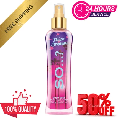 SO...? So…? Summer Escapes Womens Ibiza Dreams Body Mist Fragrance Spray 200ml