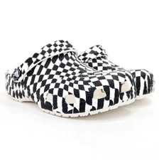 "NEW" Crocs Kid's Warped Checker Clog GS Size C13 US