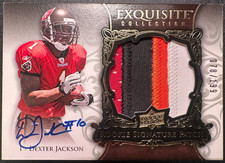 2008 UD Exquisite Dexter Jackson Rookie Patch Auto RPA /199 RC Buccaneers