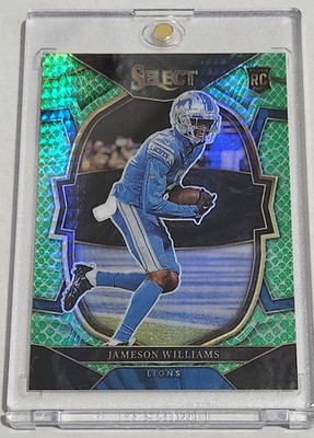 2022 Panini Select - Jameson Williams (RC) Concourse Dragon Scale /89 #57 Lions