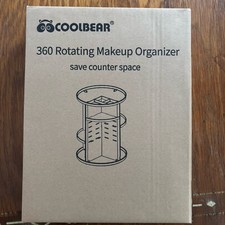 360  ROTATING Makeup Organizer Transparent Spinning Bathroom