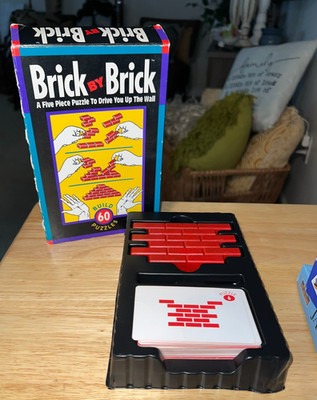 Binary Arts BRICK BY BRICK PUZZLE  5 Piece Brainteaser  Over 60 Games 1+ players