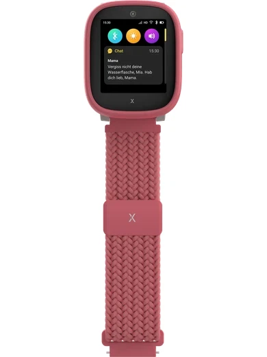 XPLORA Xplora X6 Gen 2 Kindersmartwatch Textilarmband IP68 für Nano Sim Pink - Bild 3 von 3
