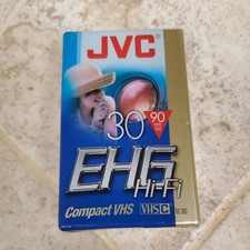 JVC VHS C Compact 90 Minute Video Cassette Tape TC 30 EHG High Energy BRAND NEW