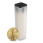 Empty Gold 1/10oz Official American Eagle Coin Tube (Holds 50 coins)