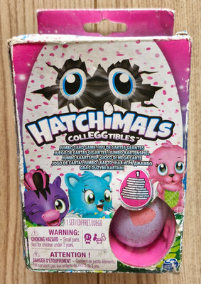 NEU Spin Master Hatchimals Jumbo Spielkarten für Kinder mit ungeöffnetem Ei 2017