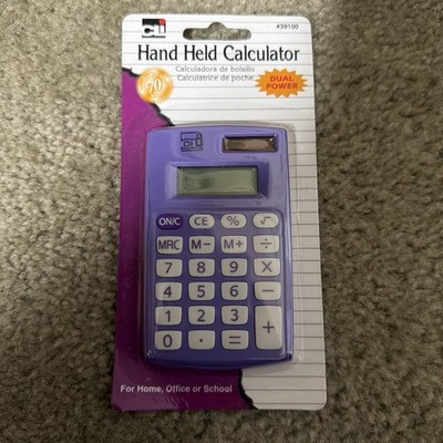 Charles Leonard Calculator Dual Power Pocket Asst Colors School Office Home
