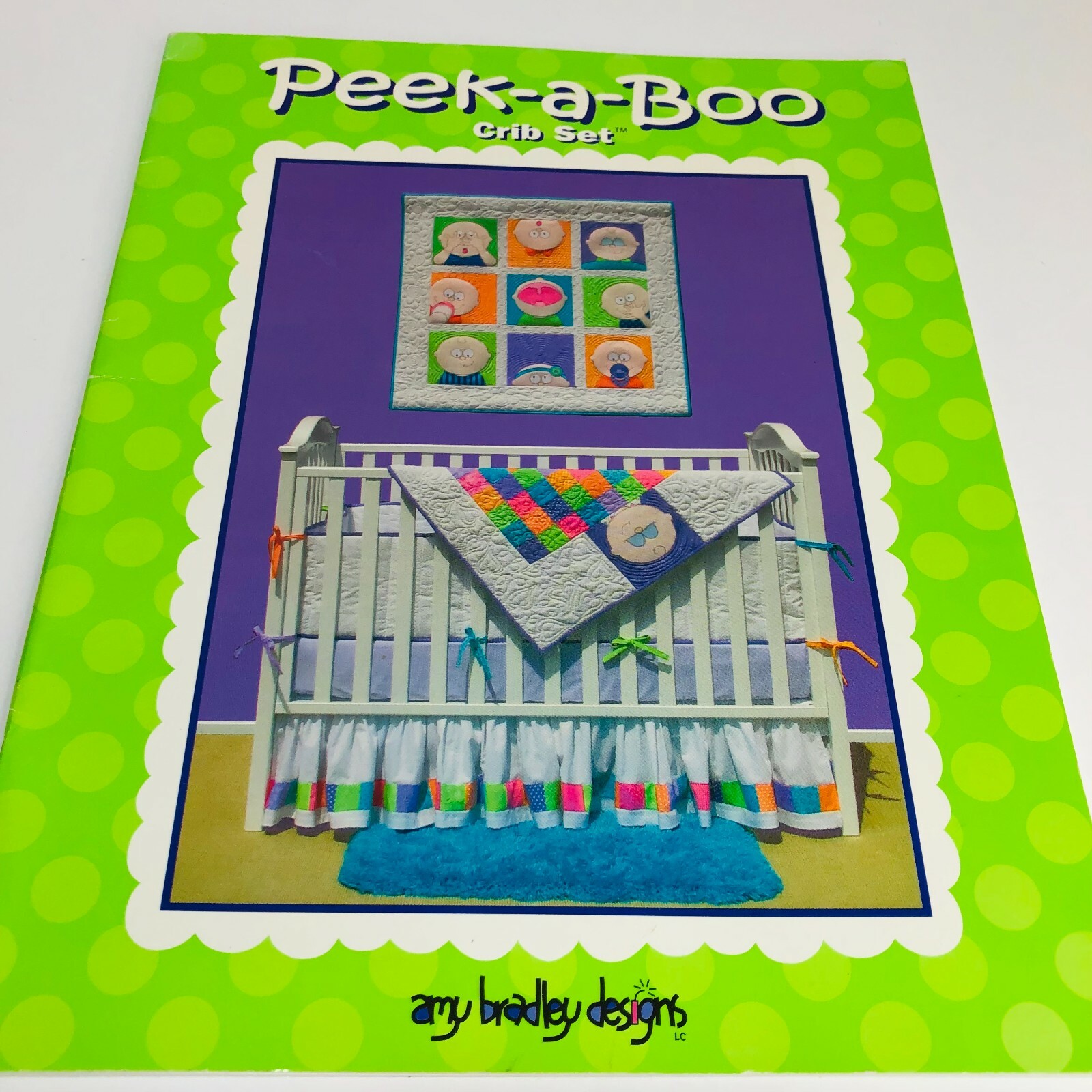 Amy Bradley Designs PEEK-A-BOO CRIB SET QUILT Pattern Applique/Pieced PB GC  | eBay