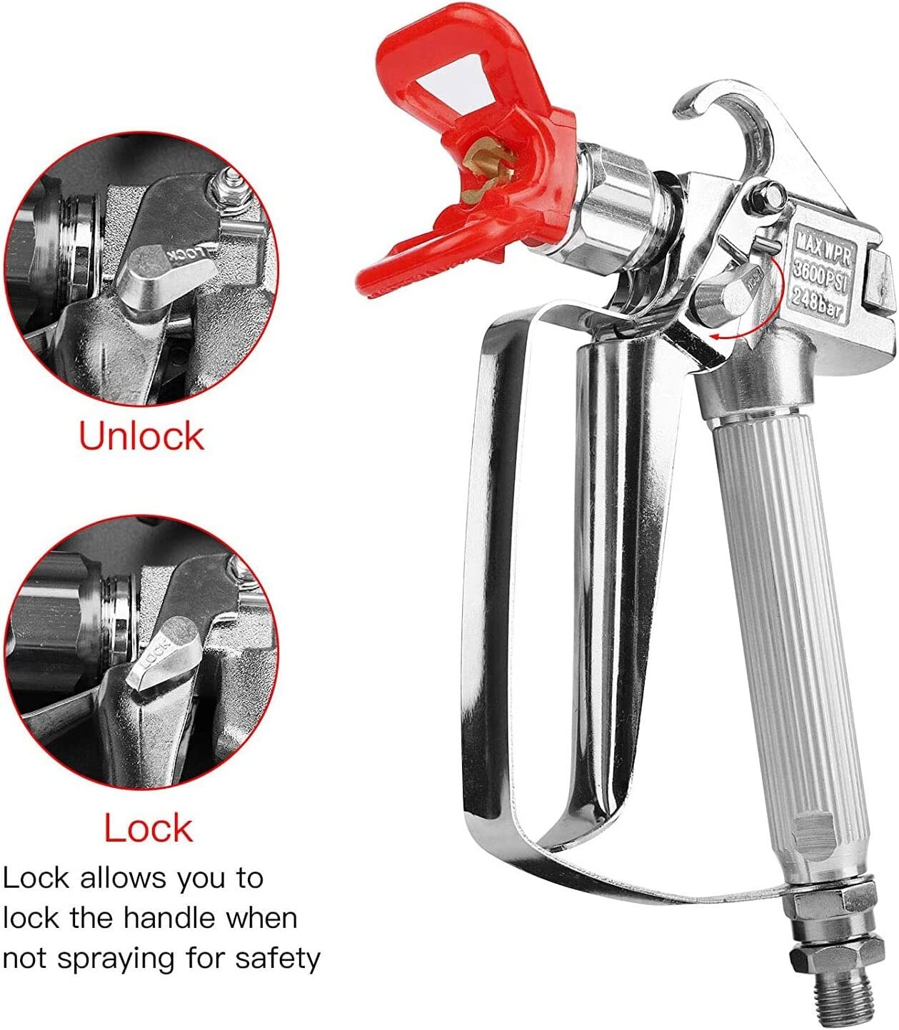 Airless Paint Spray Hose kit 50ft x 1/4" Sprayer Gun Flexible Fiber