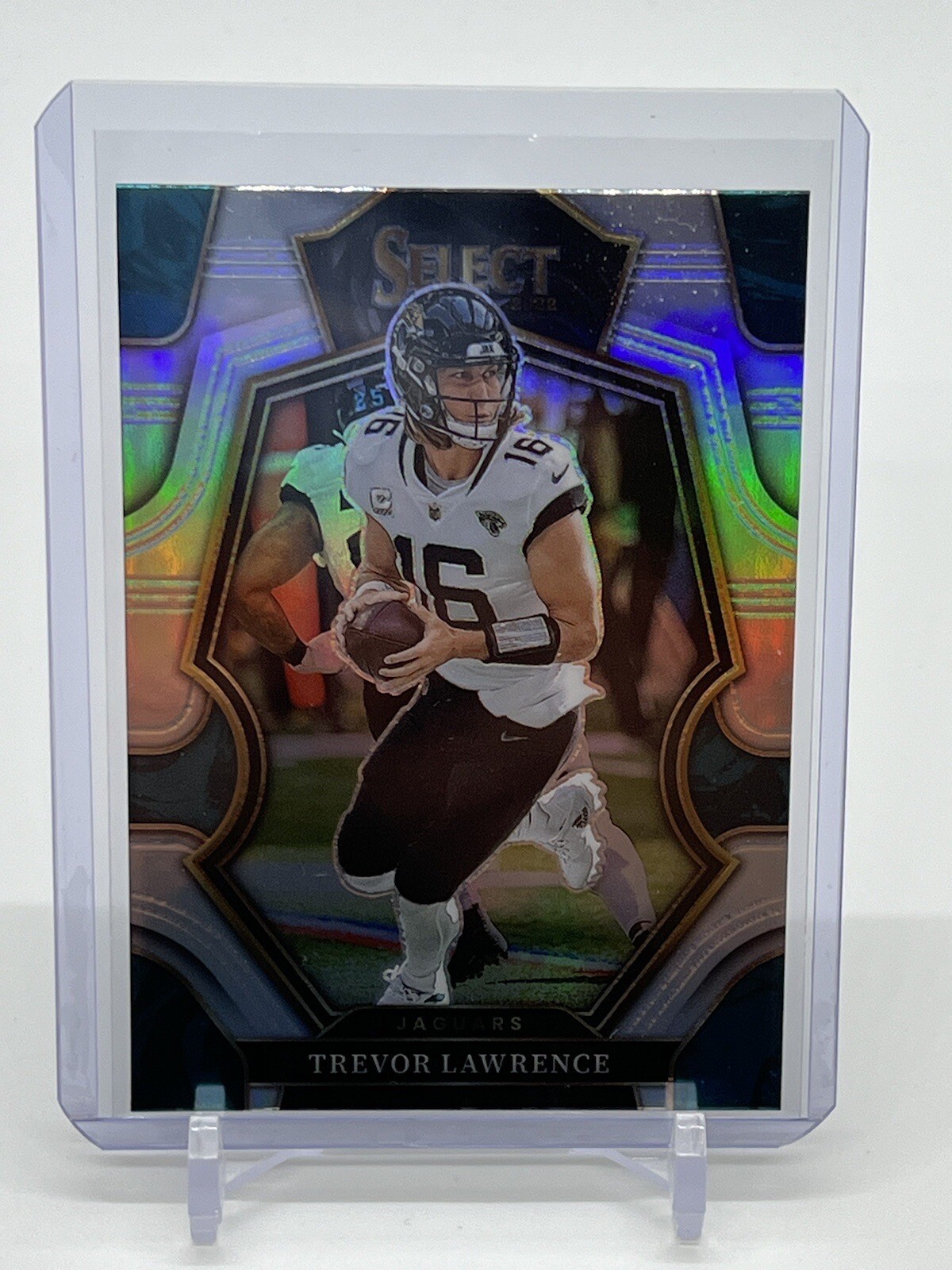 2022 Panini Select Football Trevor Lawrence Premier Level Silver Prizm Jaguars