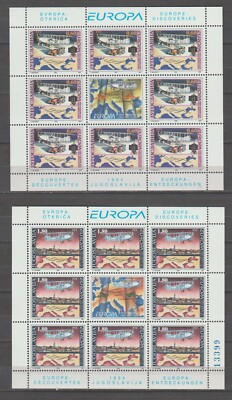 s37857 JUGOSLAWIEN EUROPA CEPT MNH ** 1994 MSx2