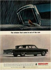 1963 Mercury Monterey Custom Black 4 Door Sedan Vintage Print Ad