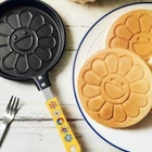 Takashi Murakami Pancake Frying Pan 2 Flower Design Only Japan Colorful grip