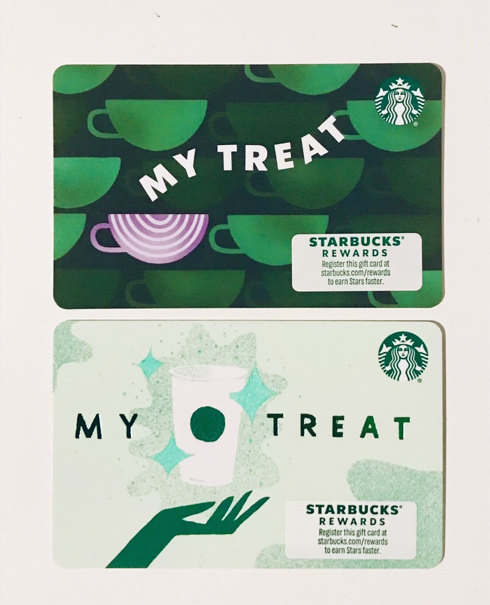 2022 2021 STARBUCKS MY TREAT Gift Cards New Set