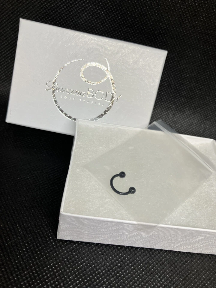 Anillo de herradura flexible de 3 mm barra CBB hélice caracola tragus piercing #983 Foto 2 de 2