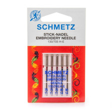 Aiguille machine - Talon plat - Assortiment aiguilles à broder n°75/11 et n°90/1