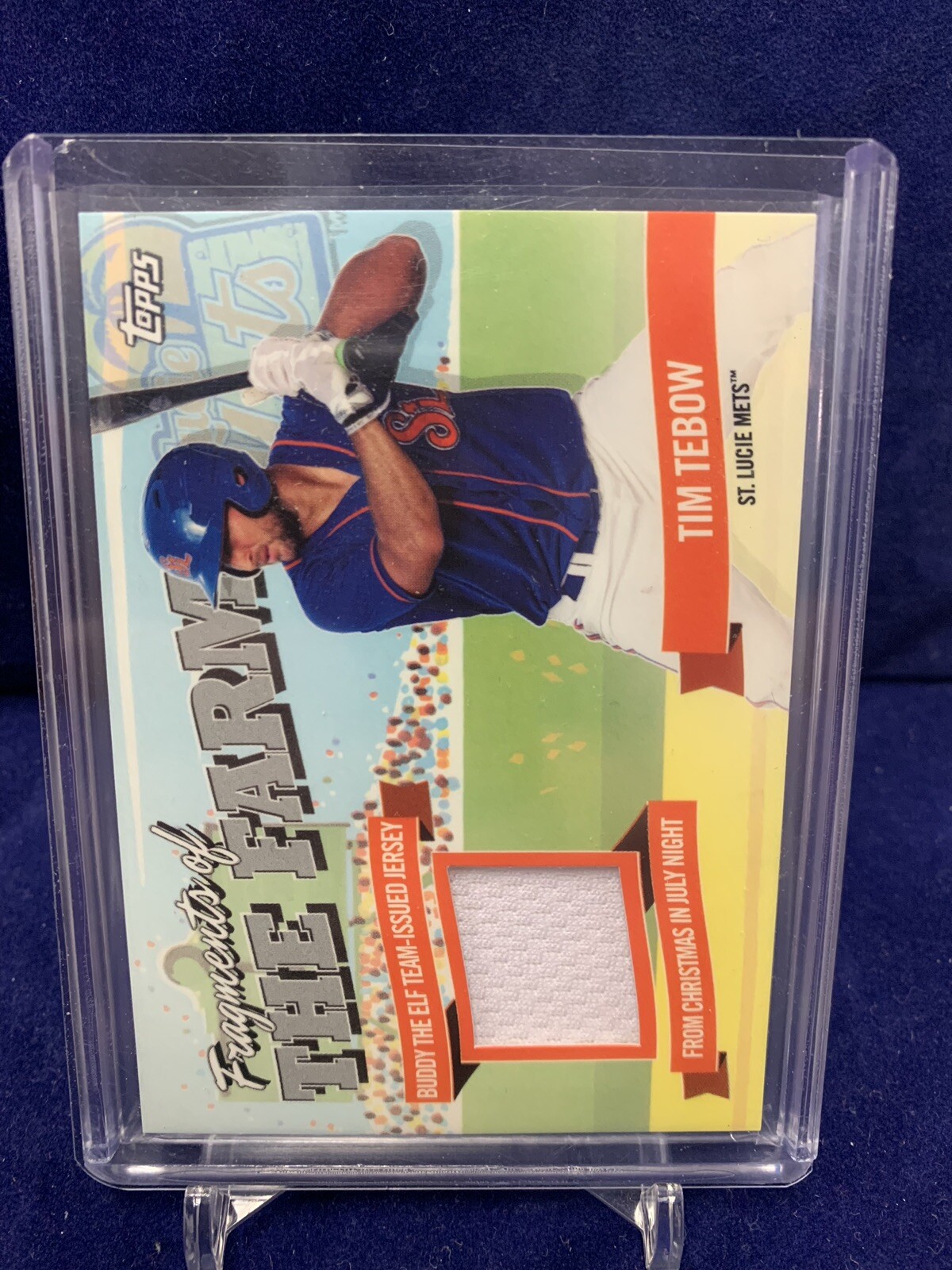 Tim Tebow 2018 Topps Pro Debut Fragments Of The Farm Buddy The Elf
