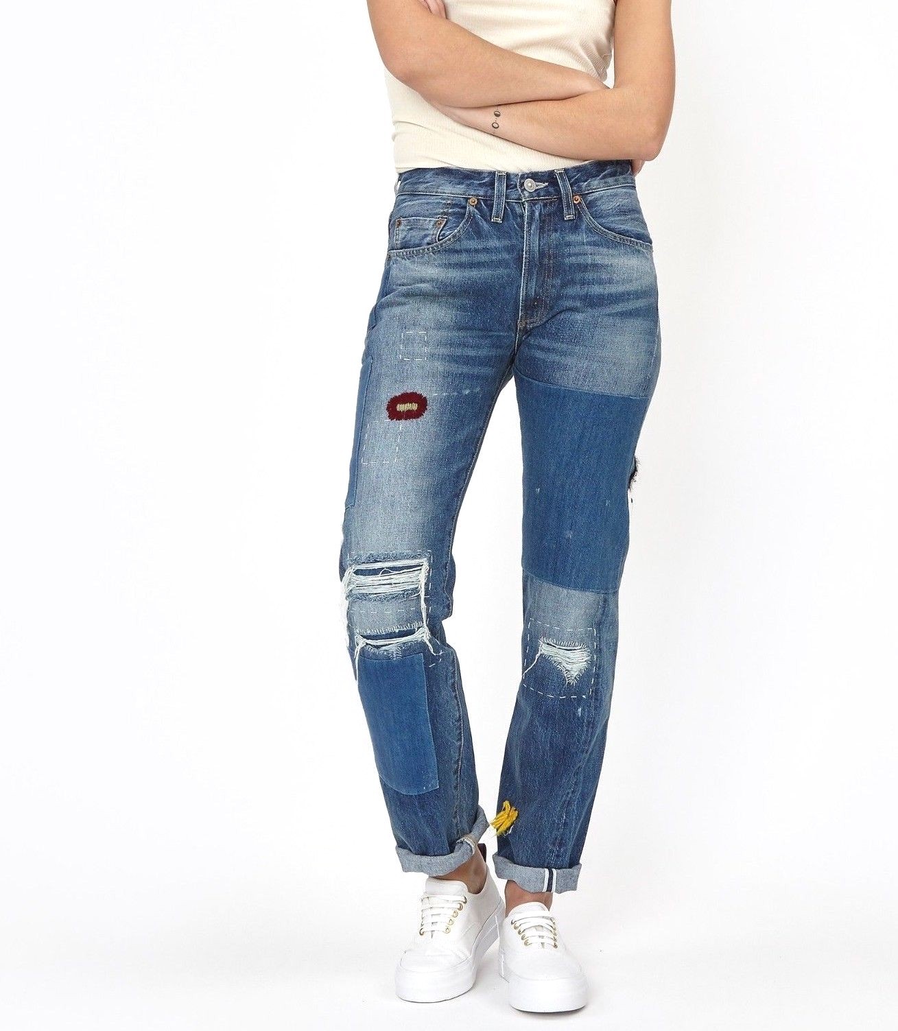 $425 Levi's Vintage women's 1954 501Z Grandstand retro designer Jeans - 27 x 32