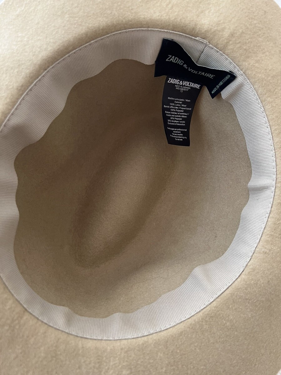 Zadig & Voltaire Neo Alabama Fedora Wool Hat Size 2 USED  display picture 3