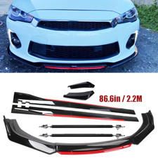 For Mitsubishi Lancer Gts Front Bumper Lip Spoiler Splitter Side Skirt Eb M